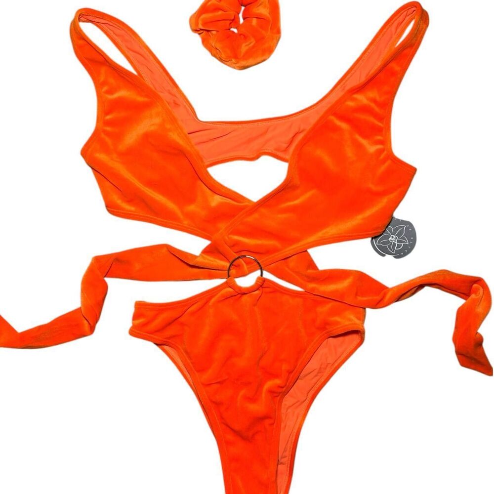 Women's Orange Bikinis-and-tankini-sets
